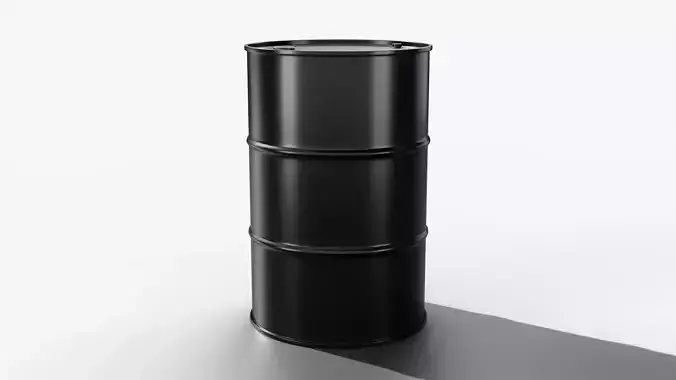 Steel Barrel - Black - Clean 3D model