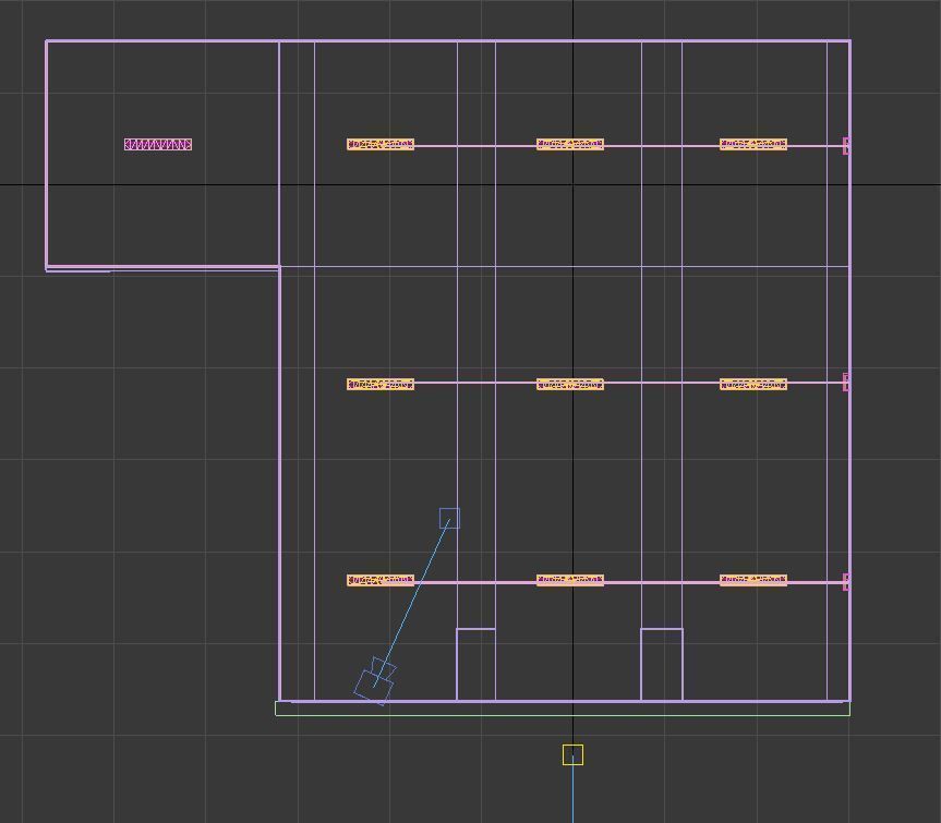 studio render 3 empty room with wooden floor Low-poly 3D model_10