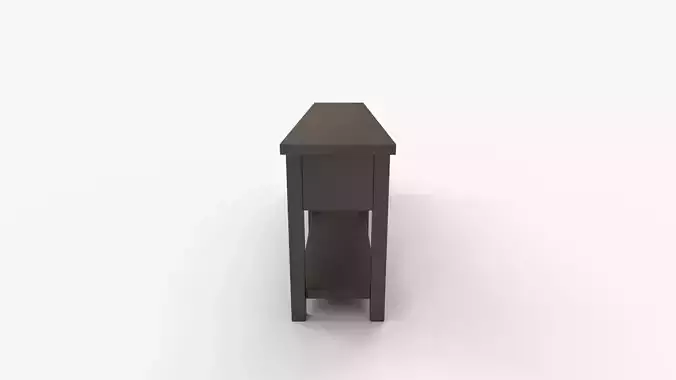 Bench wright Grand Console Table Blackened Oak 3D model 3