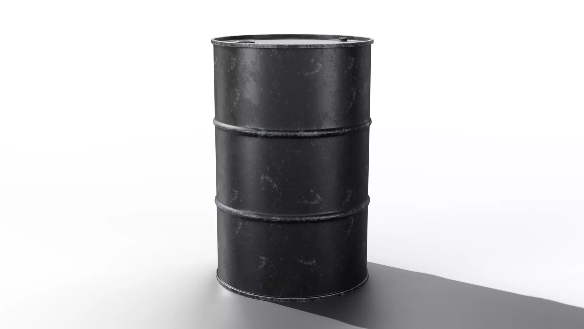 Steel Barrel - Black - Dirty 3D model