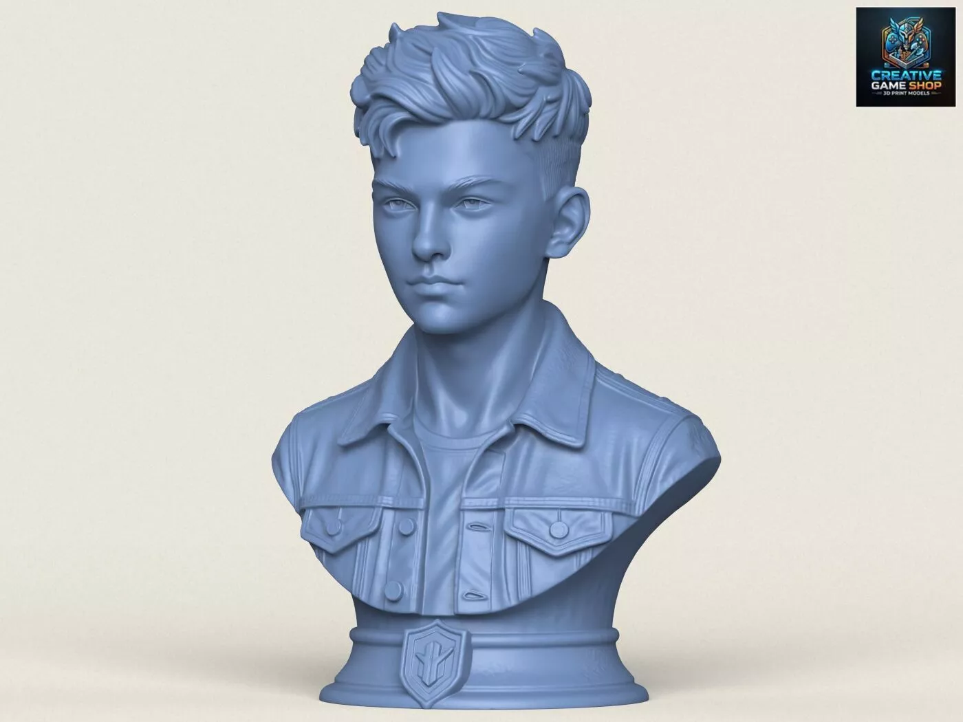 Young Boy Bust 3D print model