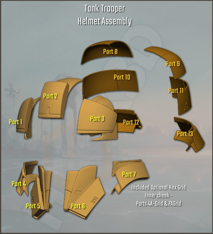  3D Printable Tank Trooper Helmet  3D print model_1