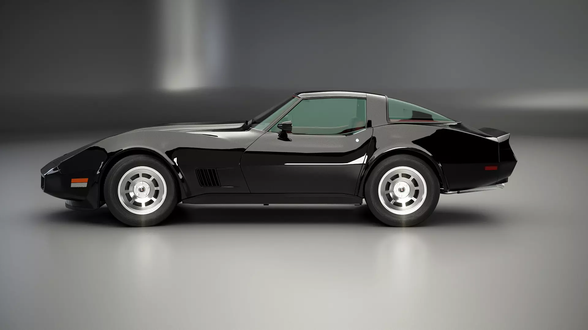 Chevrolet Corvette C3 1980-1982 Low-poly 3D model