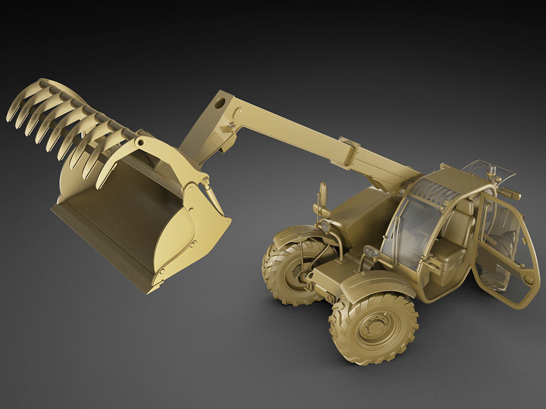 Massey Ferguson 9305 Xtra telehandler 3D model_20