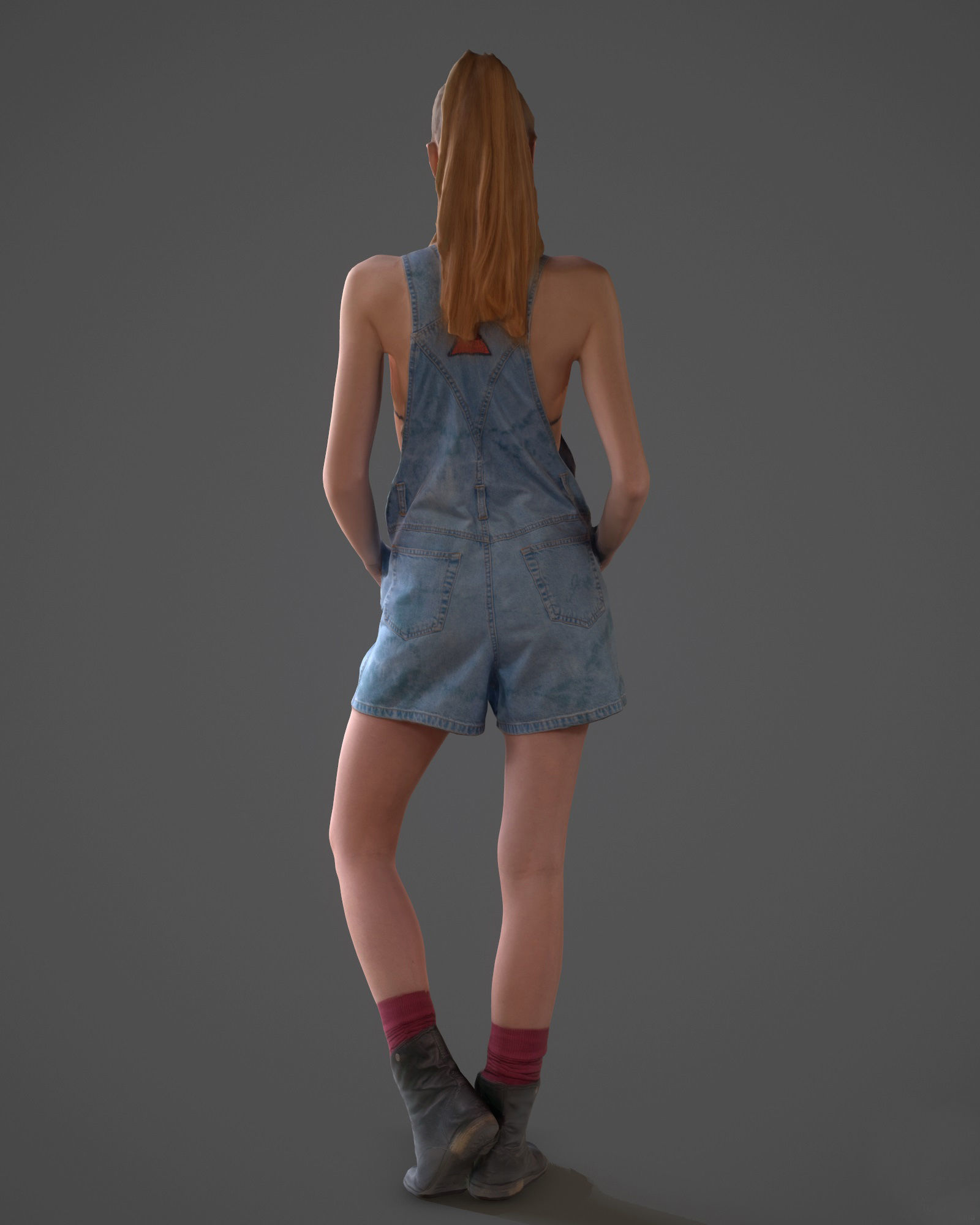 9 Fashion Girls Collection 2 Low-poly 3D model_13