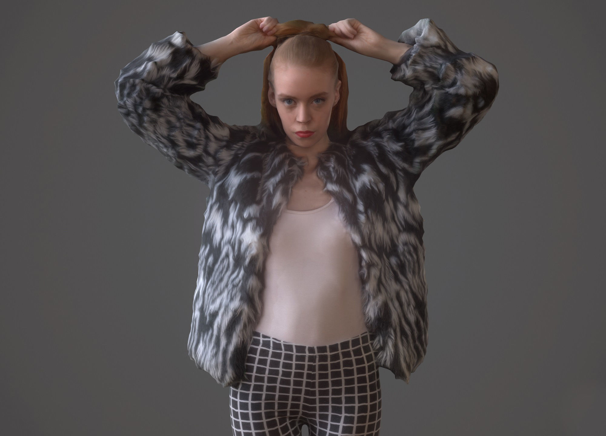 9 Fashion Girls Collection 2 Low-poly 3D model_7