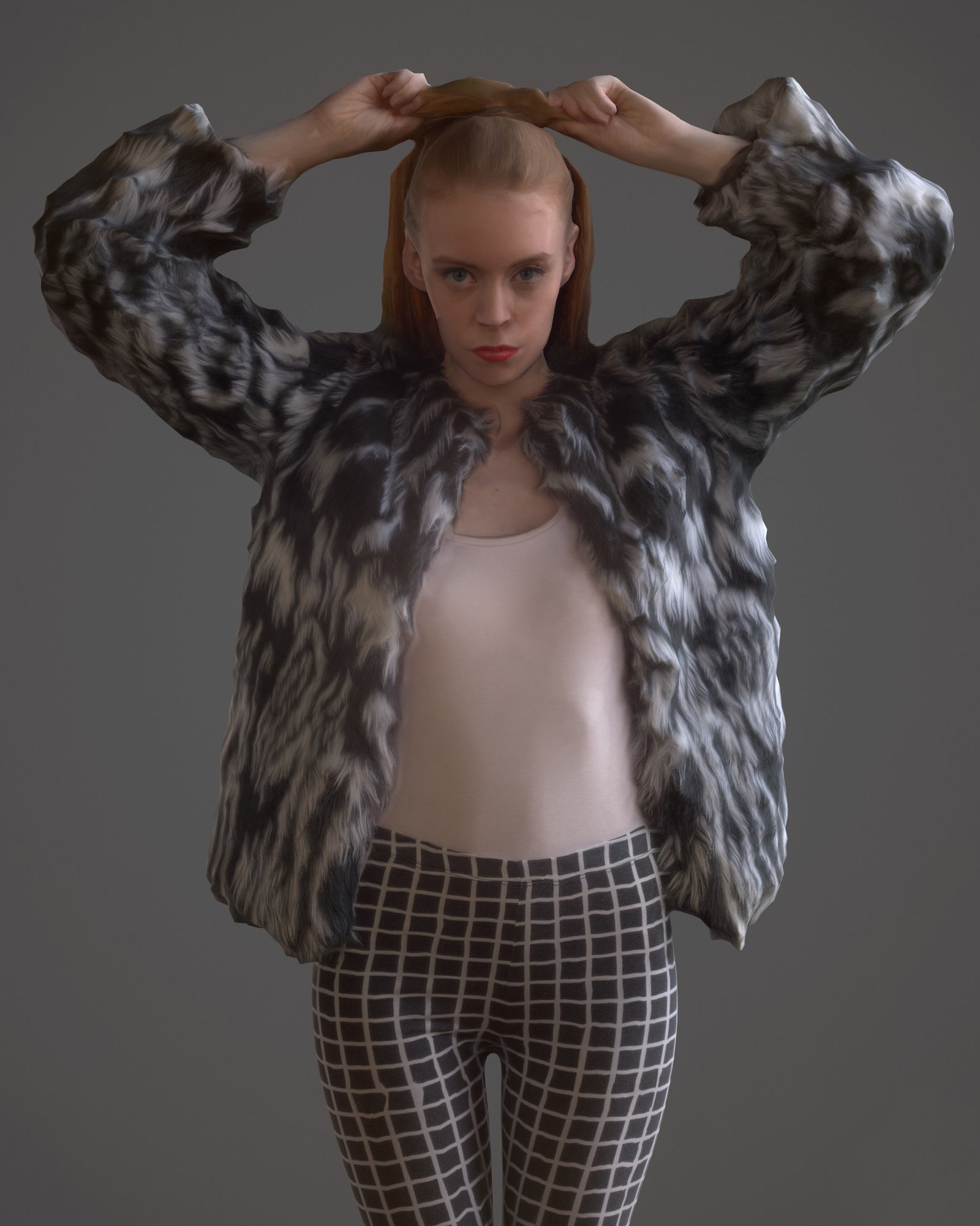 9 Fashion Girls Collection 2 Low-poly 3D model_20