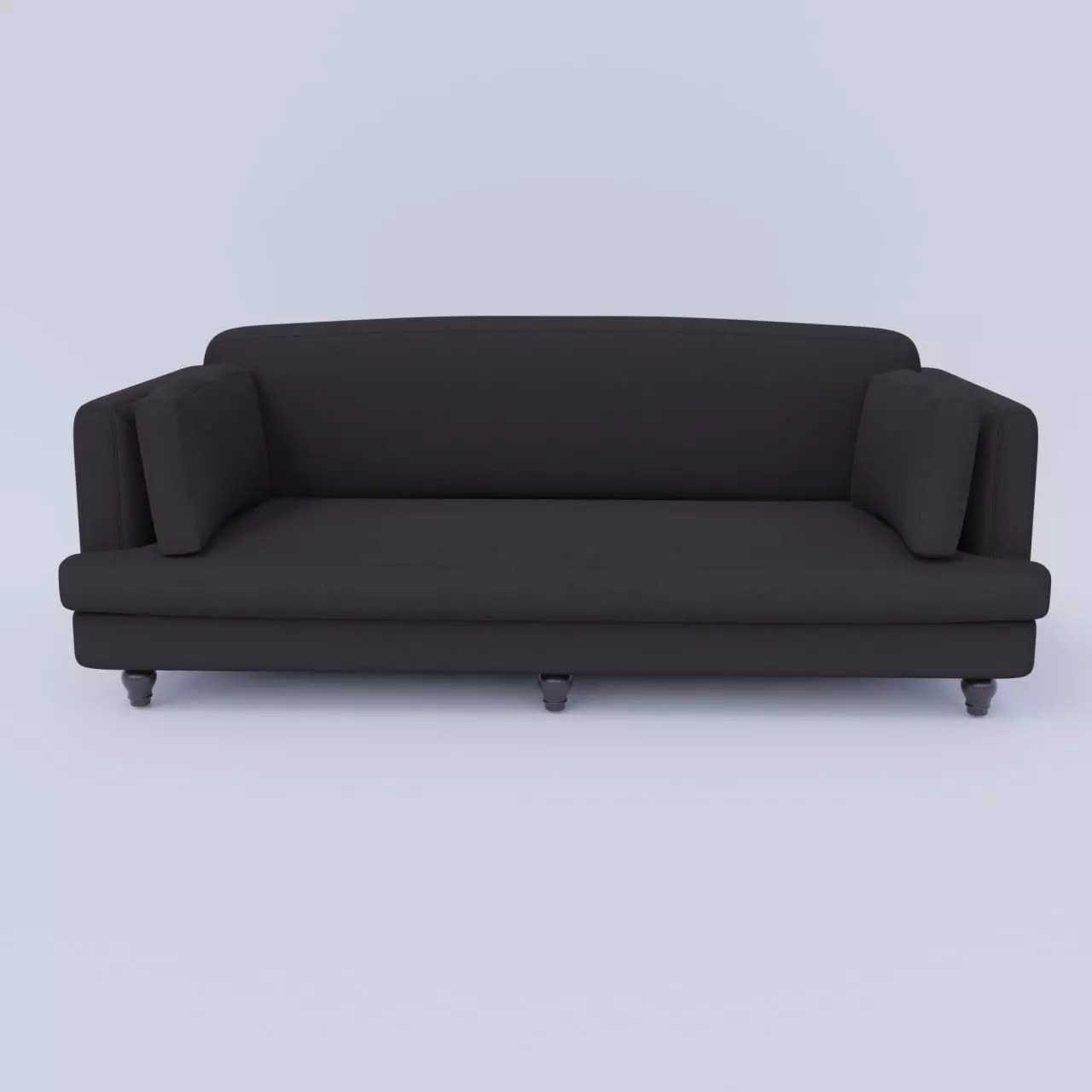 Modern Minimalist Sofa Armchair Clean Low Poly Furniture Asset Low-poly 3D model