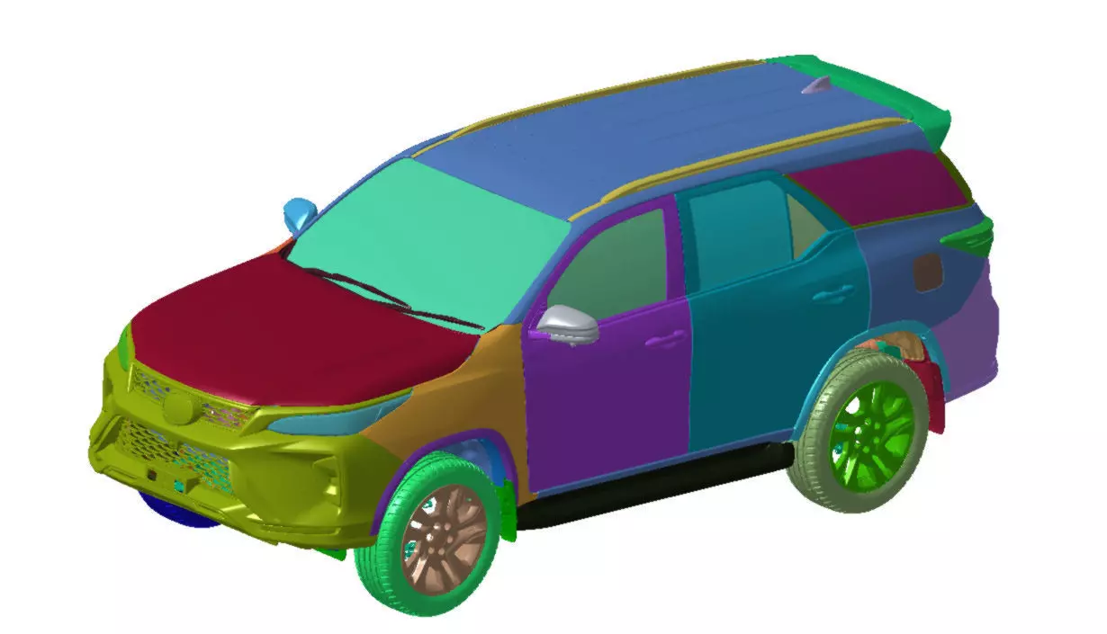 Toyota Fortuner Legender 4WD 2020 Vehicle 3d scan data 3D model 3D model
