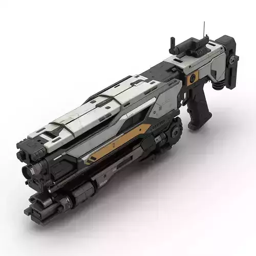 Modular Sci-Fi Heavy Welder 3D Model