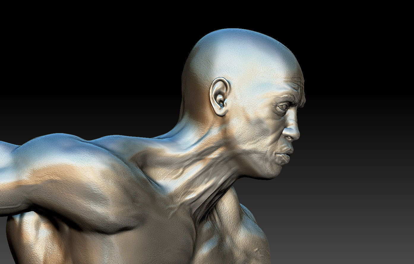 Sculpture Runner 3D print model 3D print model_6