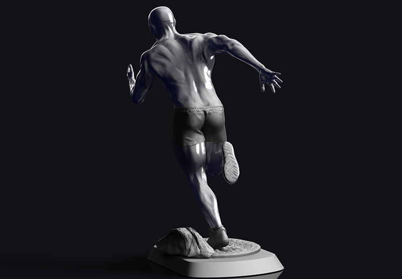 Sculpture Runner 3D print model 3D print model_5