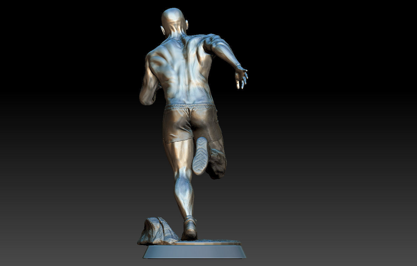 Sculpture Runner 3D print model 3D print model_11
