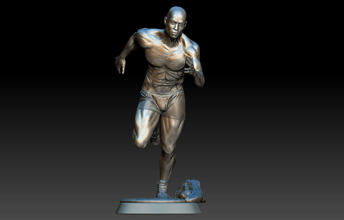 Sculpture Runner 3D print model 3D print model_9