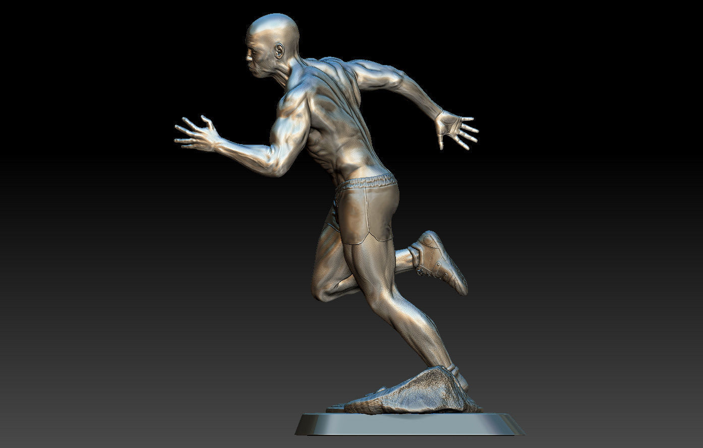 Sculpture Runner 3D print model 3D print model_12