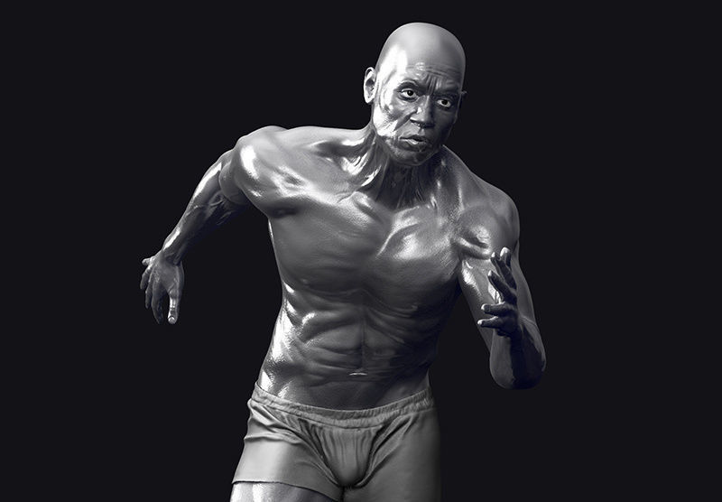 Sculpture Runner 3D print model 3D print model_2