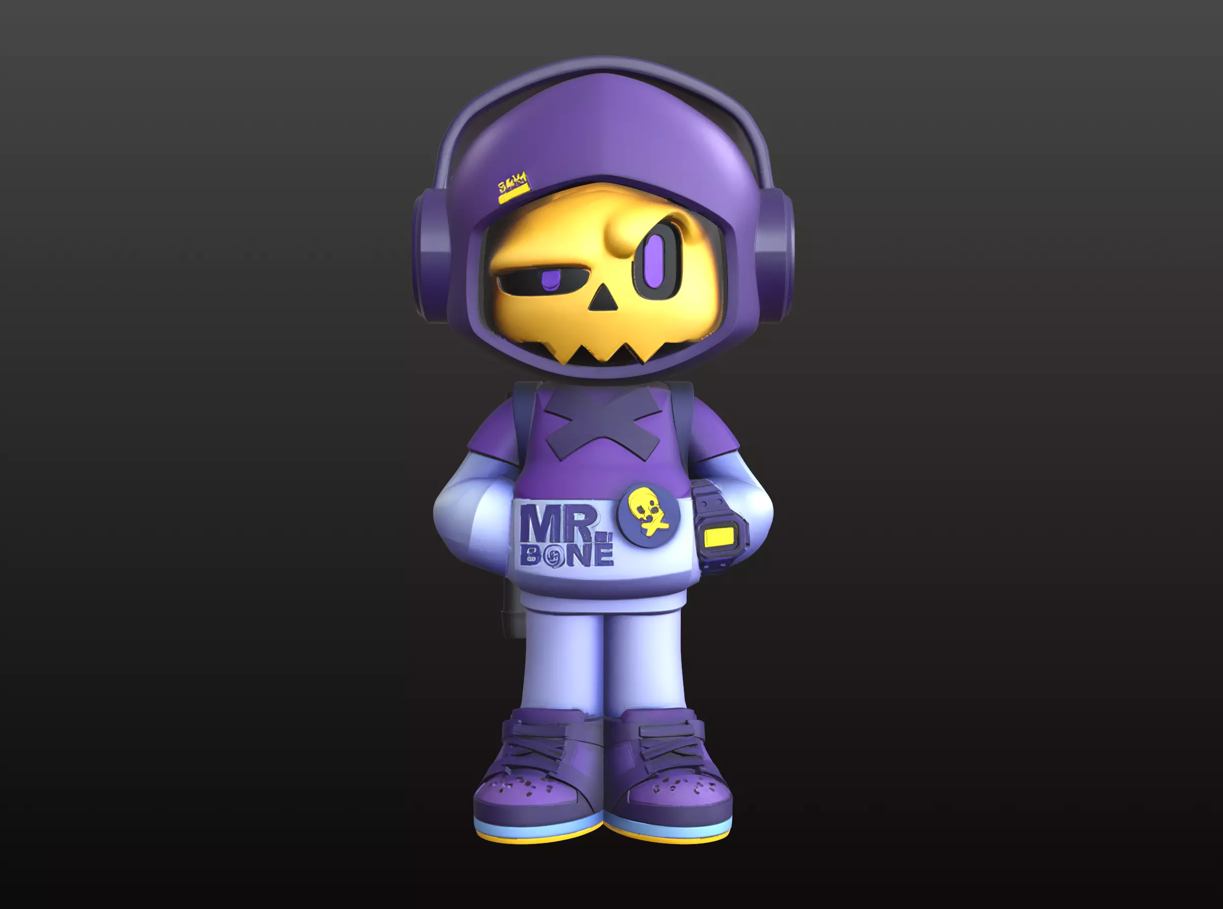 Mr Bones Style Skeleton STL Cool Collector 3D print model