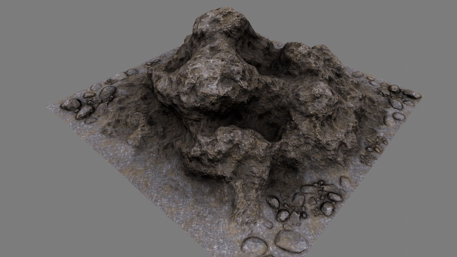 Rocks rock Low-poly 3D model_12