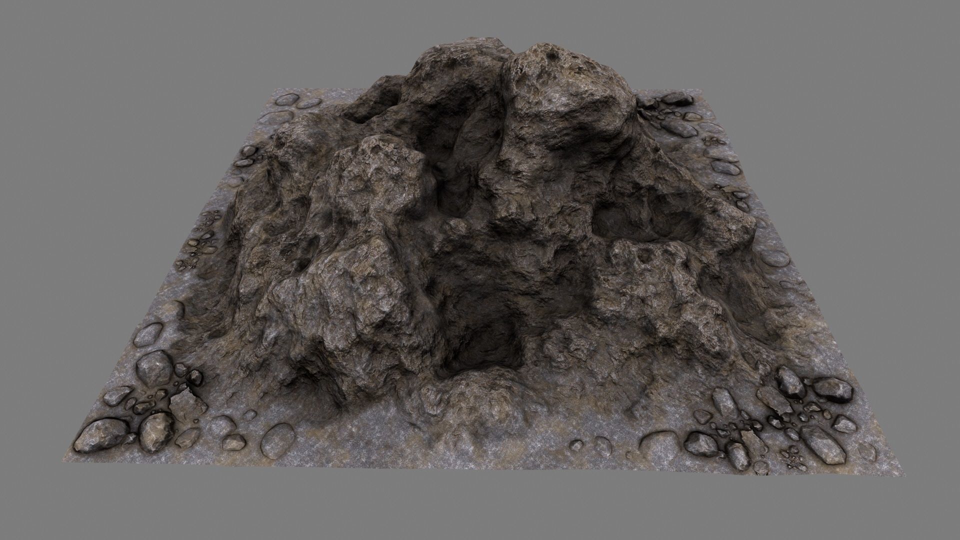 Rocks rock Low-poly 3D model_11