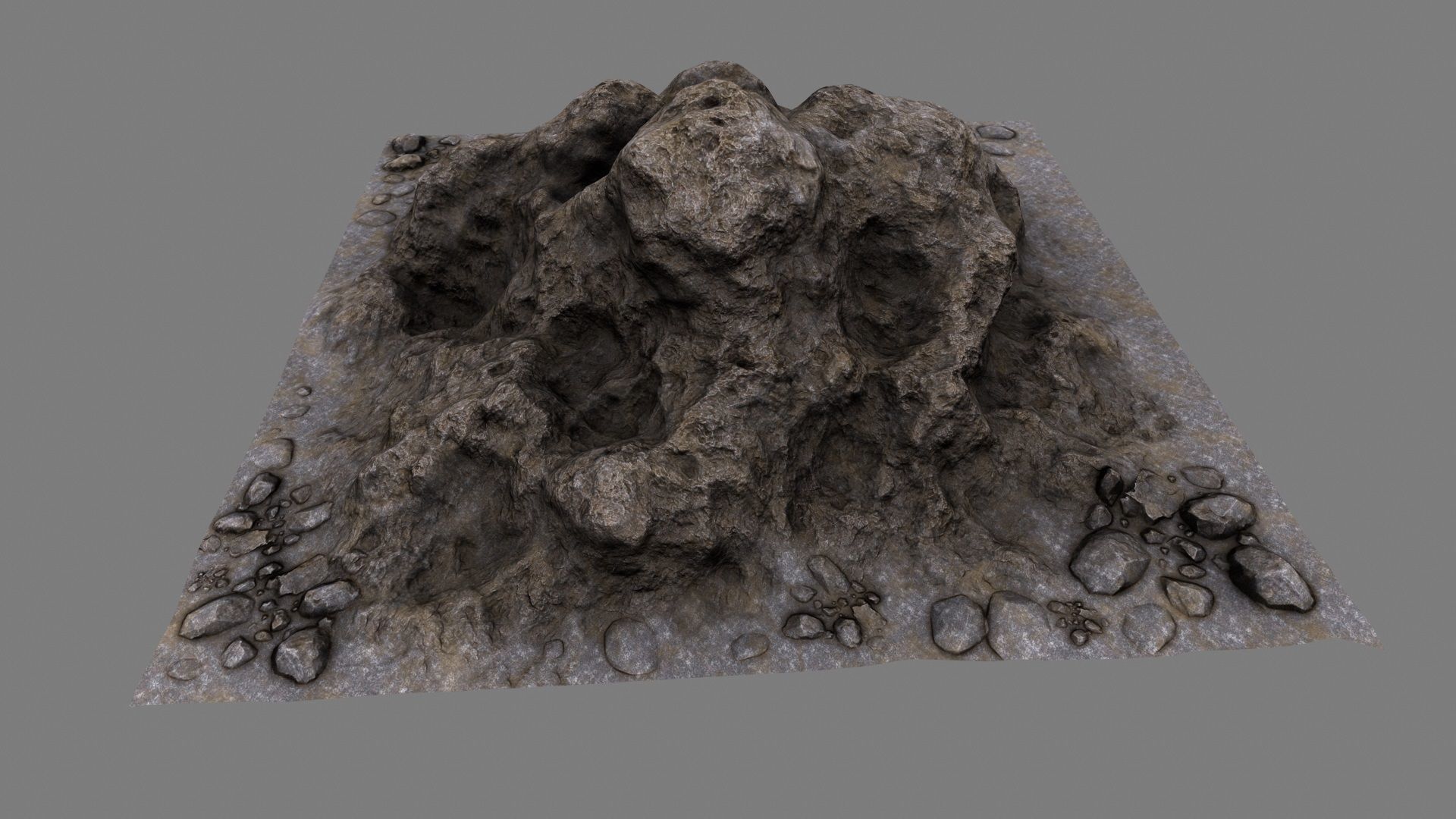 Rocks rock Low-poly 3D model_13