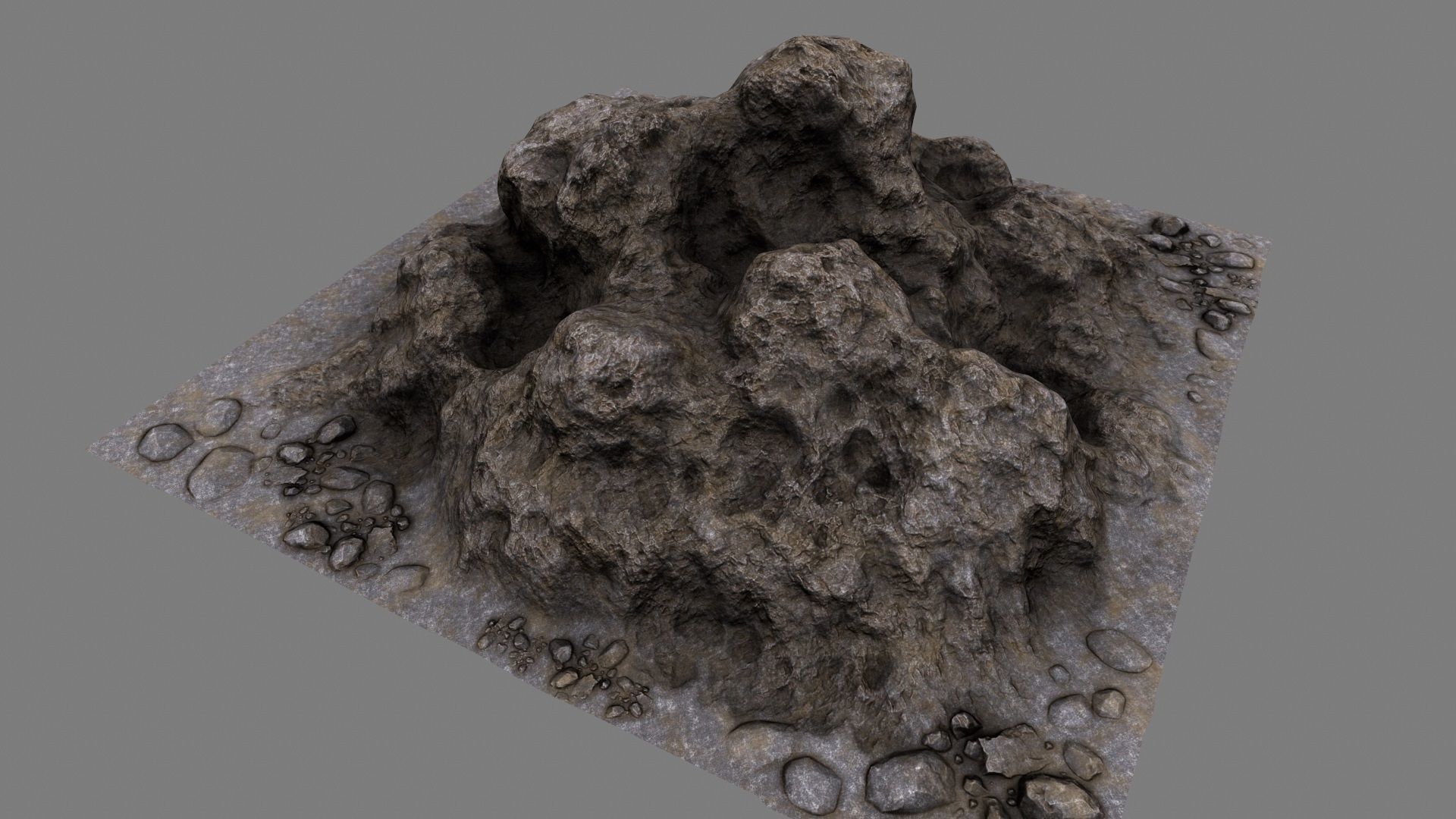 Rocks rock Low-poly 3D model_10