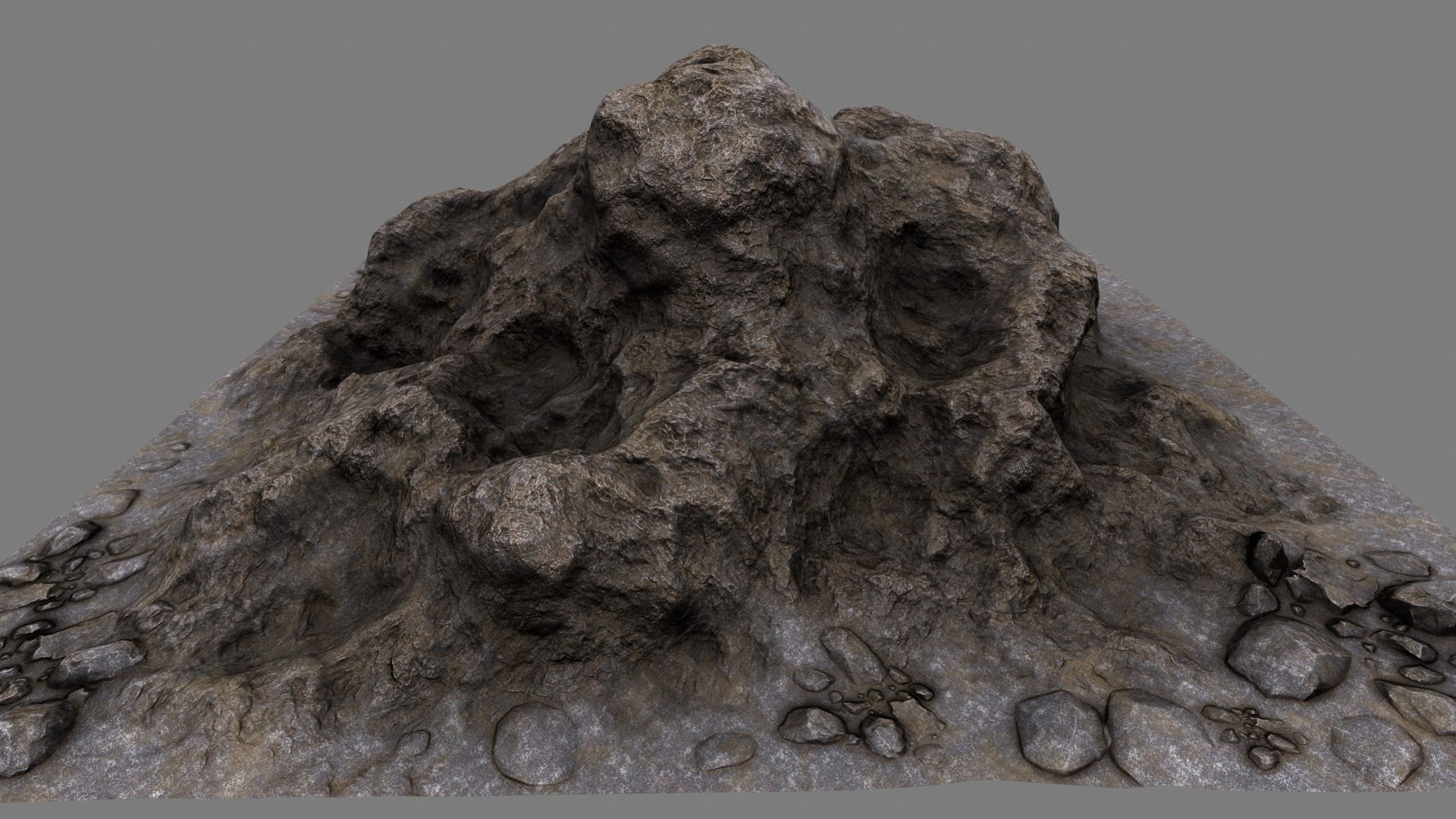 Rocks rock Low-poly 3D model_16