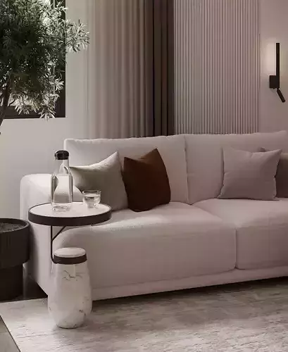 LIVINGROOM KITCHEN MODERN STYLE 3D INTERIOR SCENE 3D model