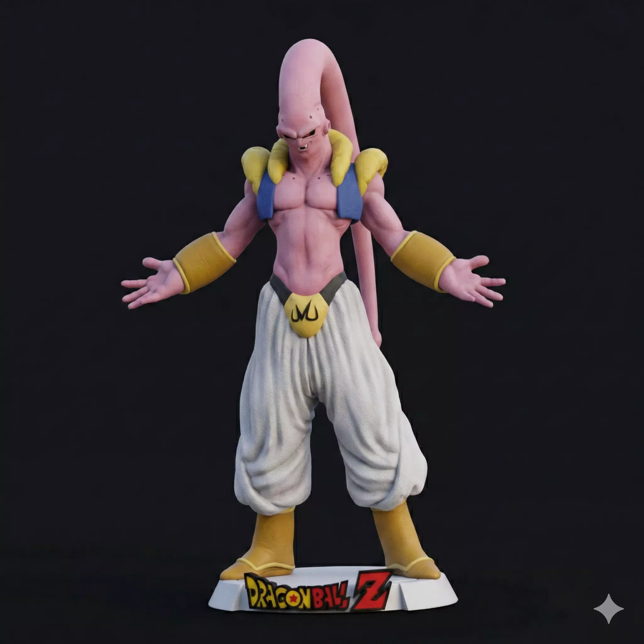 Super Boo Gotenks Dragon Ball Sculpture 110 Scale STL 3D print model