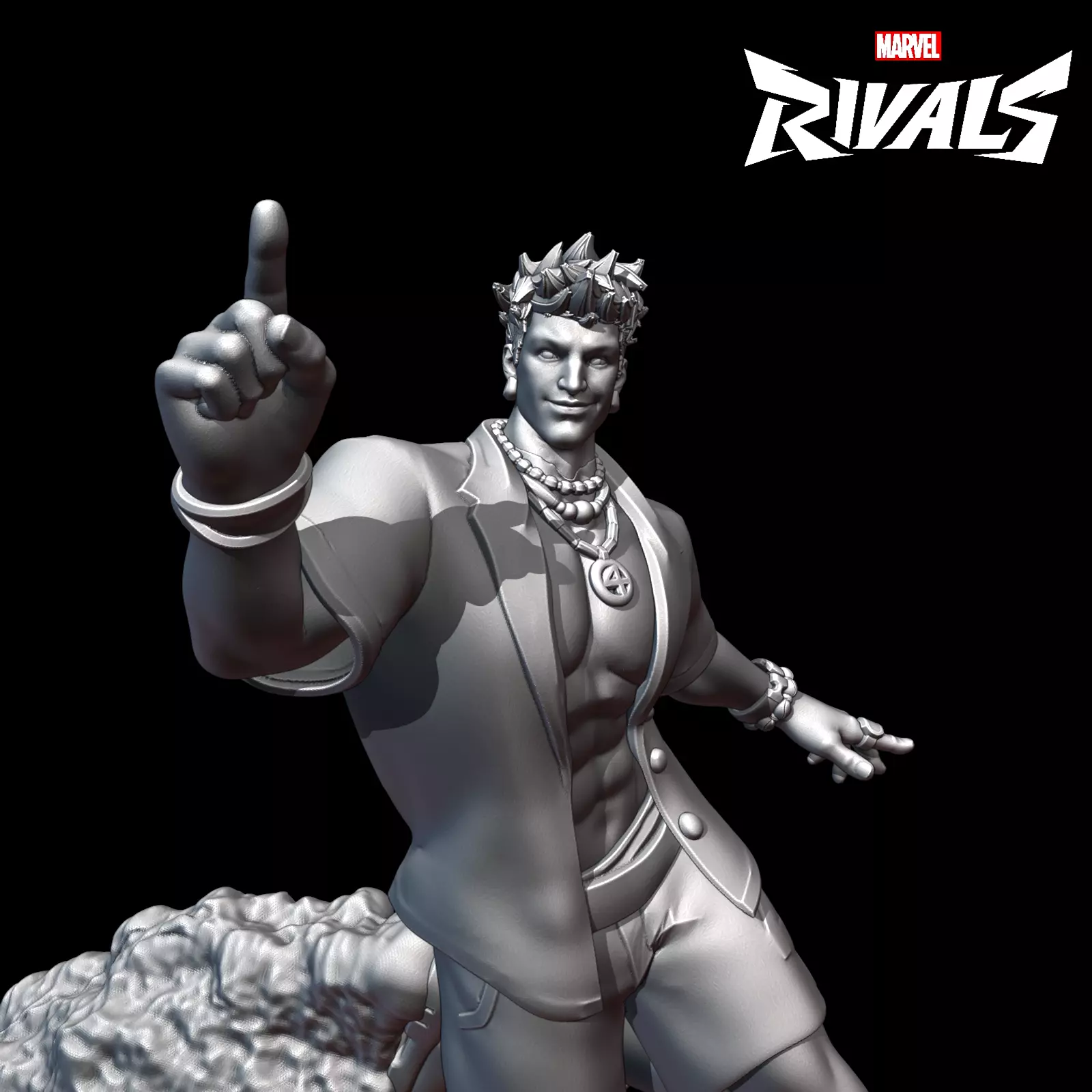 HUMAN TORCH SUNNY SIZZLER - MARVEL RIVALS 3D print model