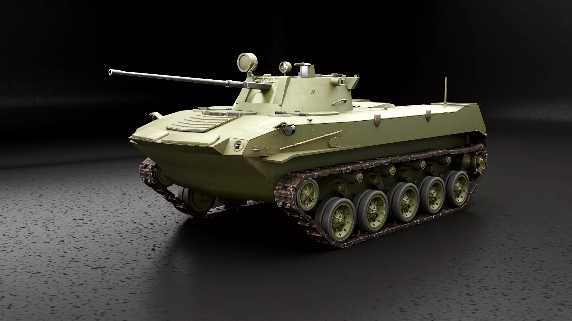 BMD-2 Low Poly Low-poly 3D model