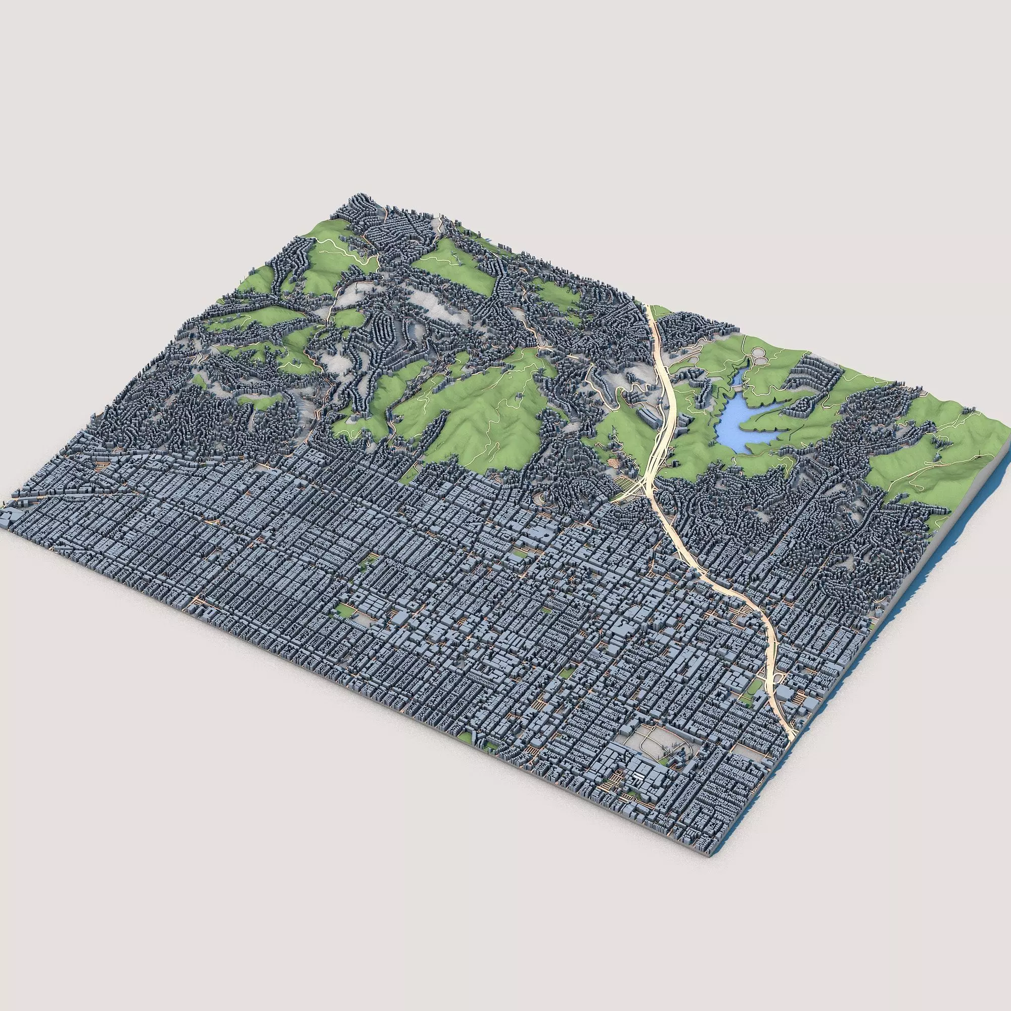Hollywood Los Angeles County California United States Vol2 3D model