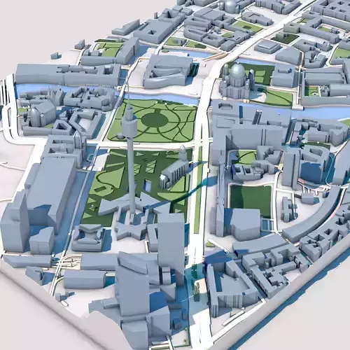 Berlin Cathedral Germany 3D model 6