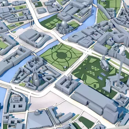 Berlin Cathedral Germany 3D model 5