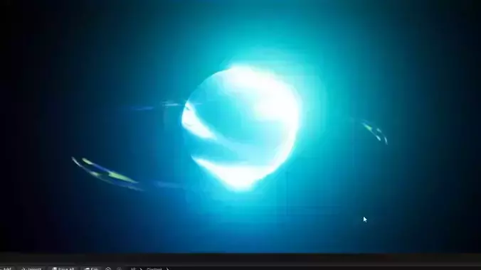Unreal Engine 5 Beautiful Magical Orb VFX effect animation Low-poly 3D model
