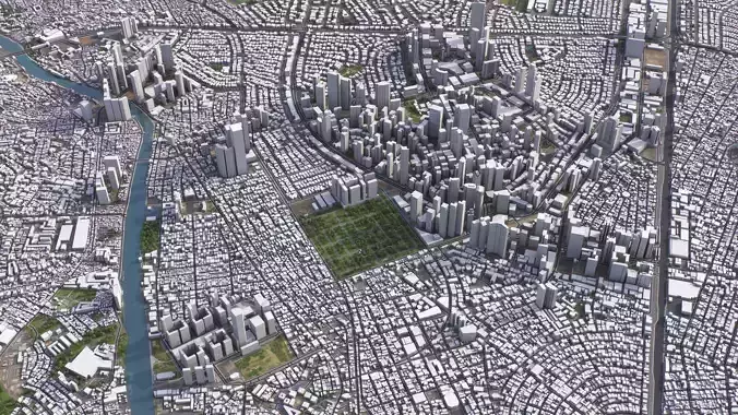 Makati - 3D City Model Low-poly 3D model 4