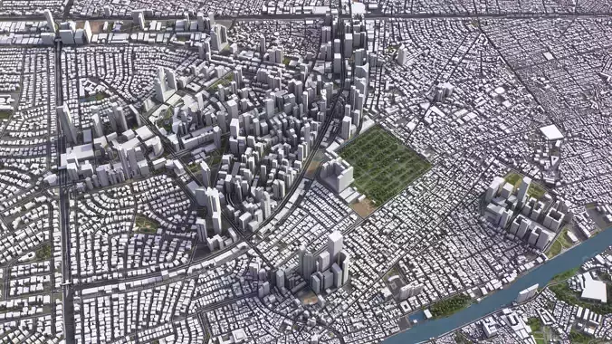 Makati - 3D City Model Low-poly 3D model 5