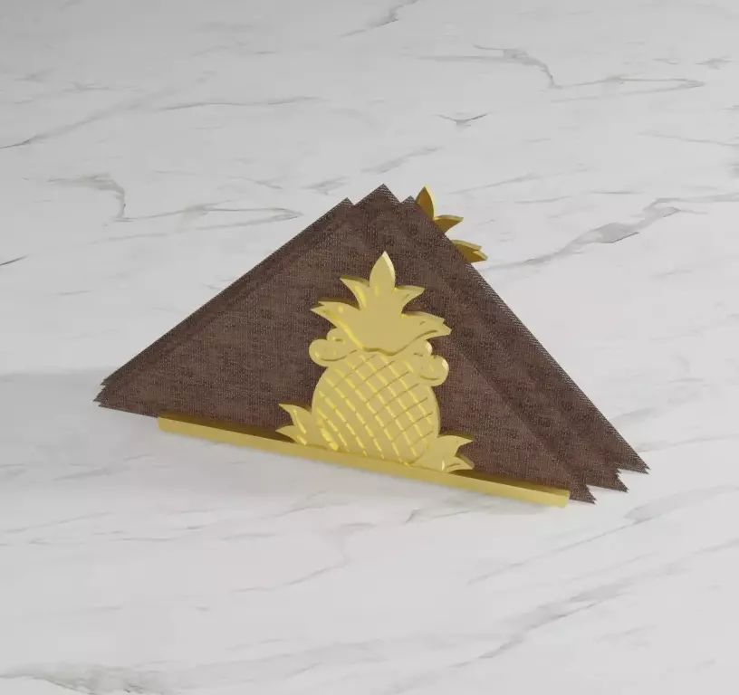 Pineapple Napkin Holder Free 3D print model