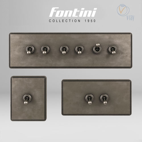 Collection switches Fontini 1950 3D model