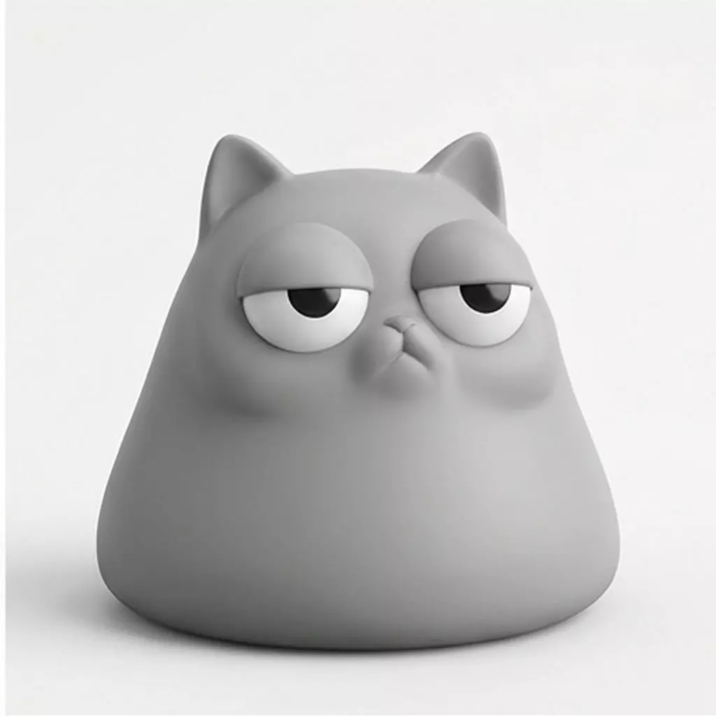 Bored Cat 3D print model