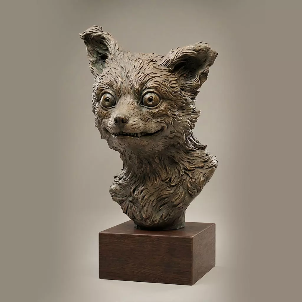 Stylized Fox Bust 3D print model