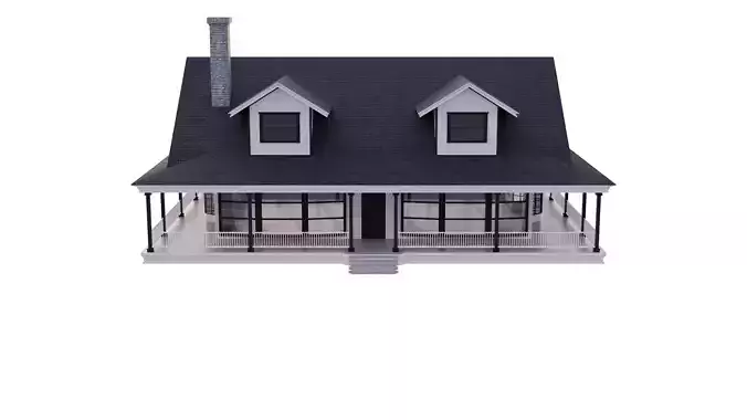Lakeside House 3D model