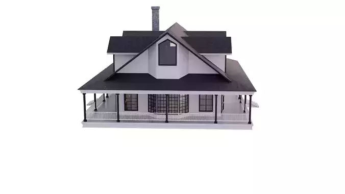 Lakeside House 3D model 3