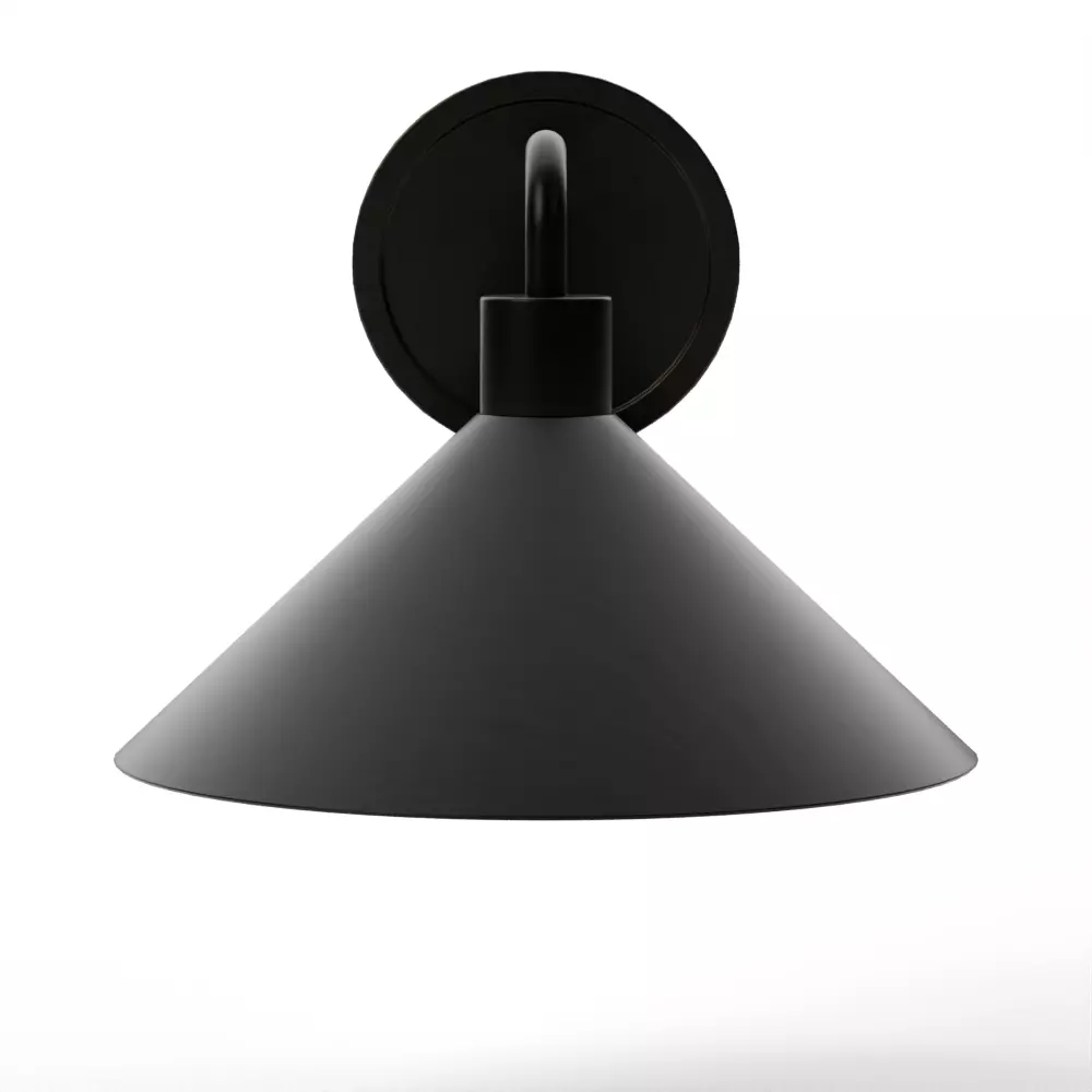 Andre Black Wall Sconce Light Low-poly 3D model