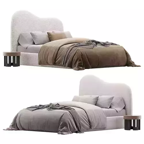 KOMOREBI Bed Low-poly 3D model