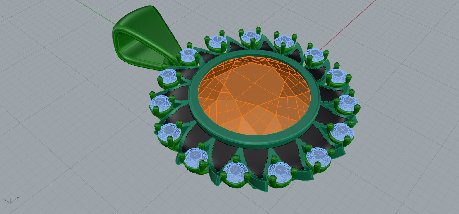 Sun Pendants 3D print model_6