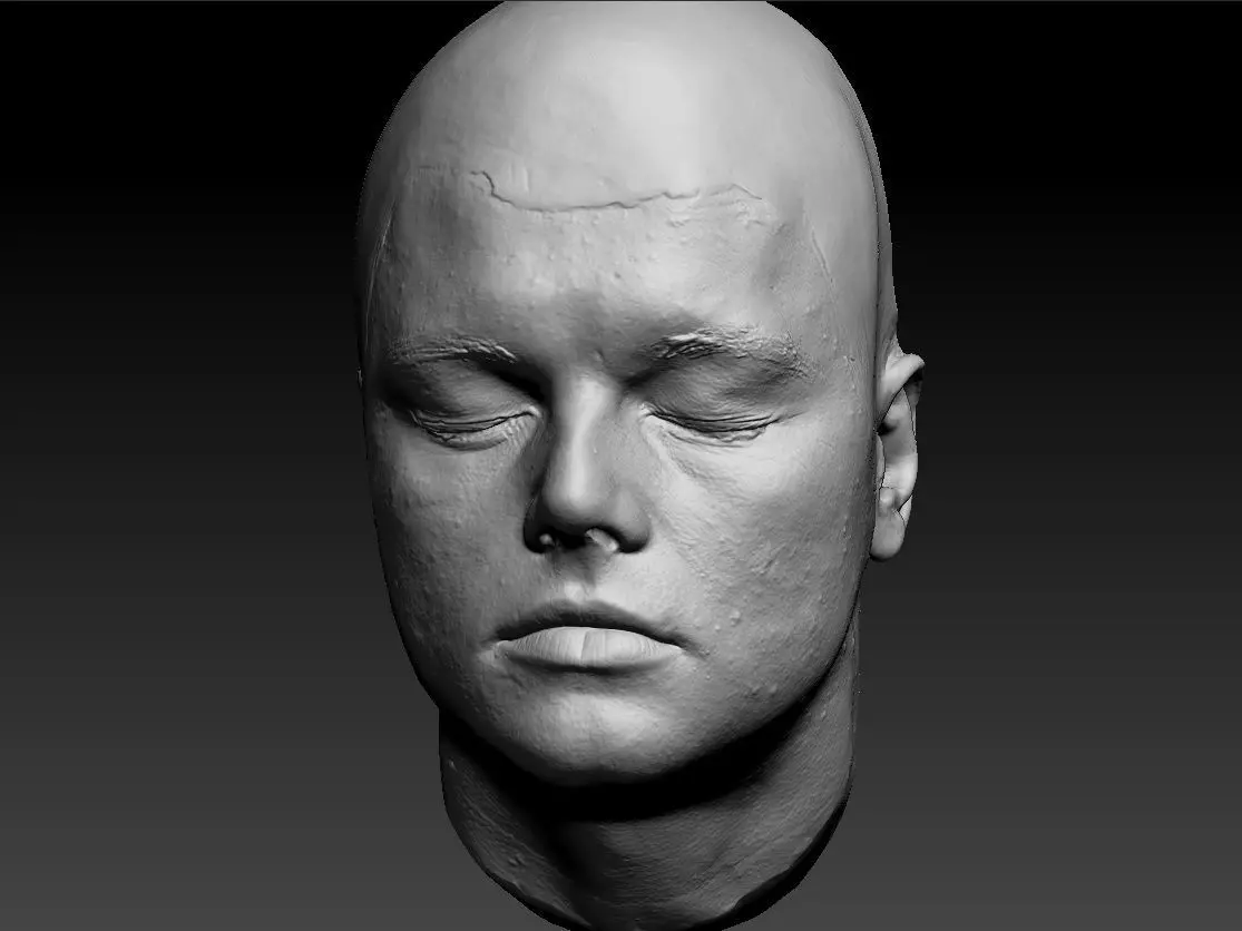 Leonardo Dicaprio Lifecast 3D Scan Head Likeness Titanic 3D model