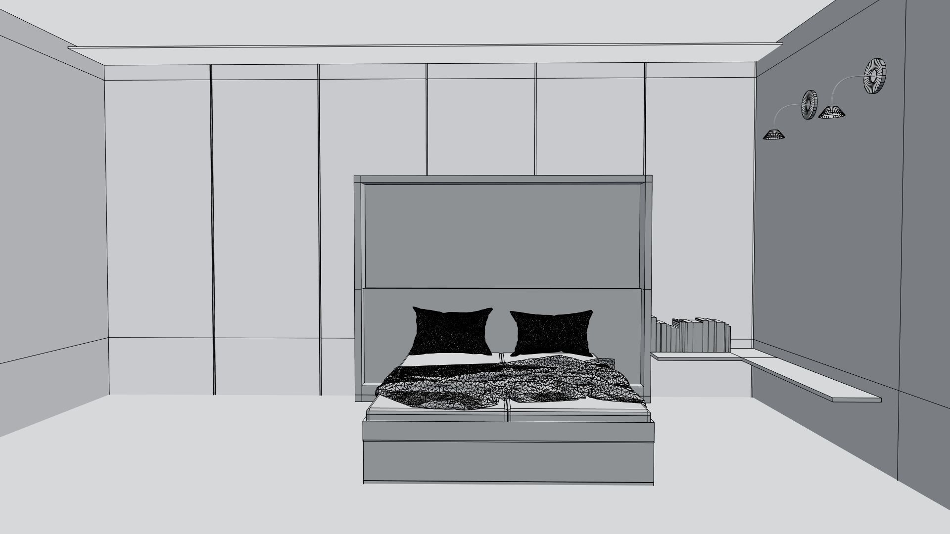 Bed Room 3D model_2