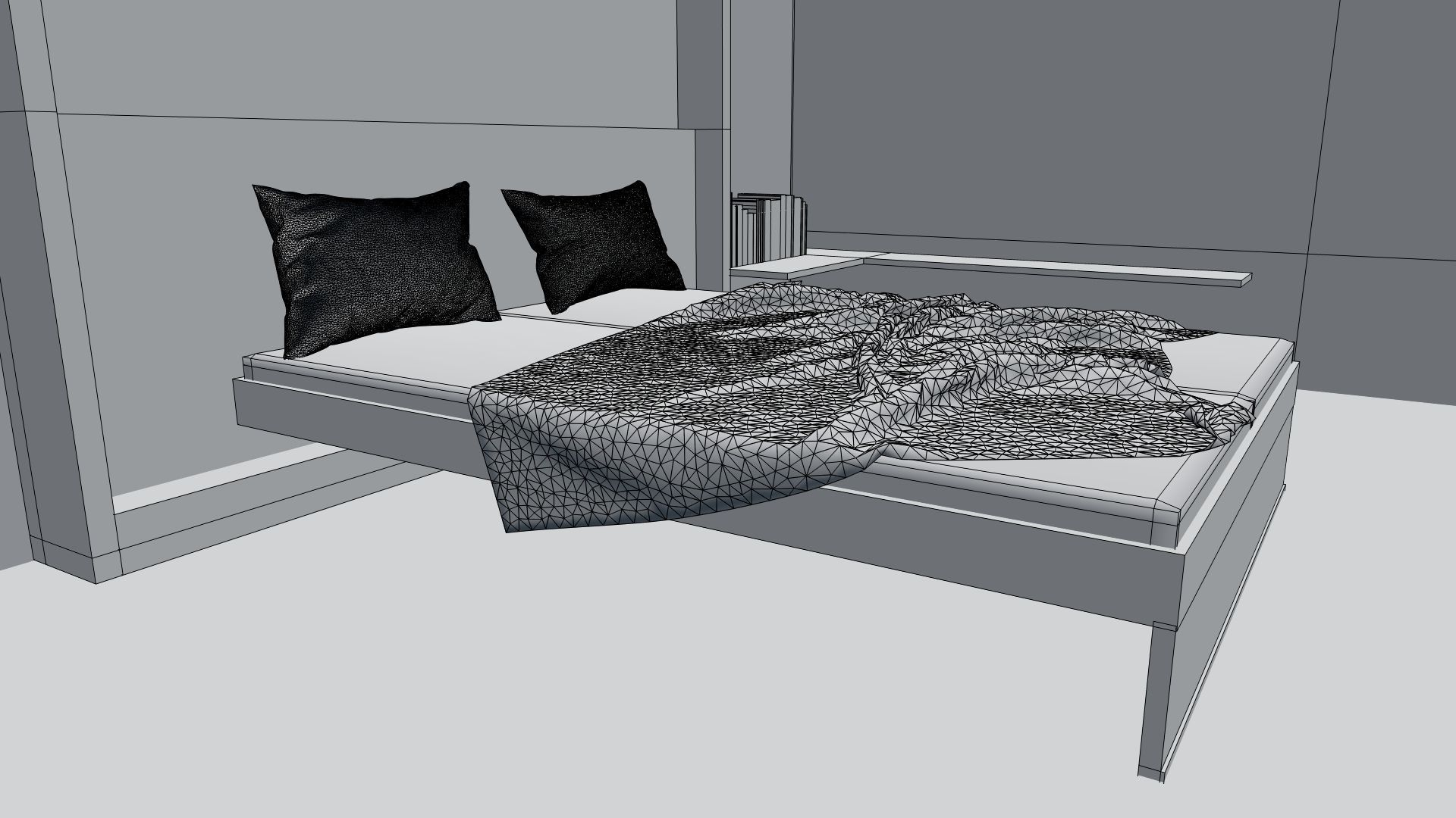 Bed Room 3D model_5