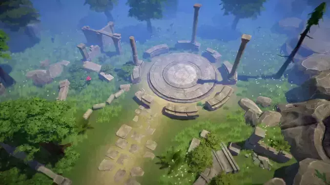 Top-Down Forest Ruins