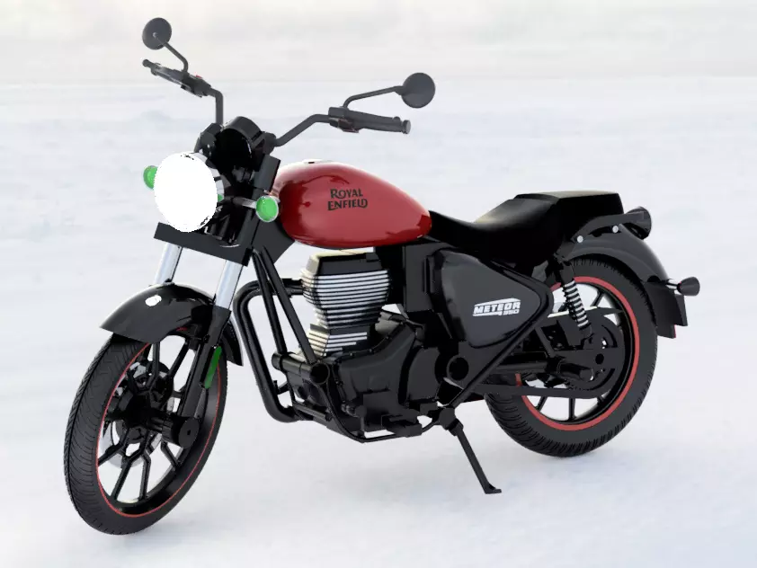 Royal Enfield Meteor 350 1-12 Scale 3D Printable CAD Model 3D print model